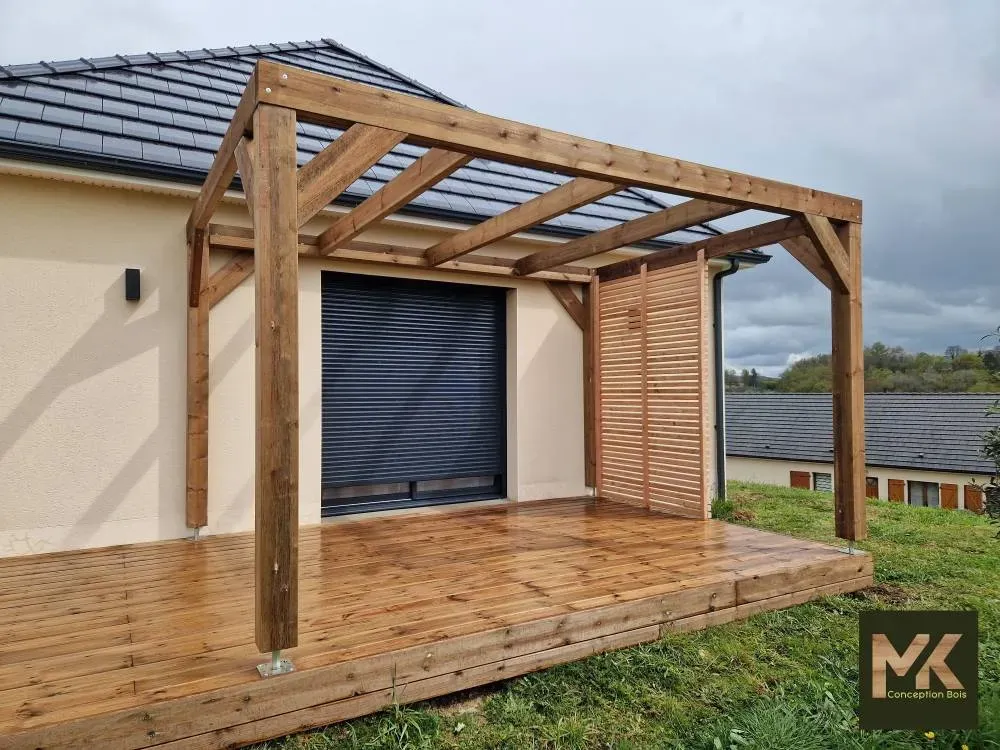Pergola bois Saint Hilaire Peyroux