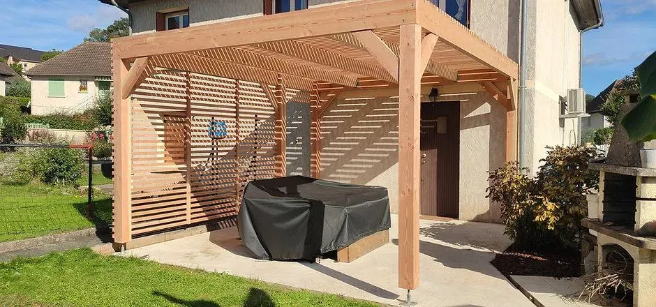 Pergola bois malemort