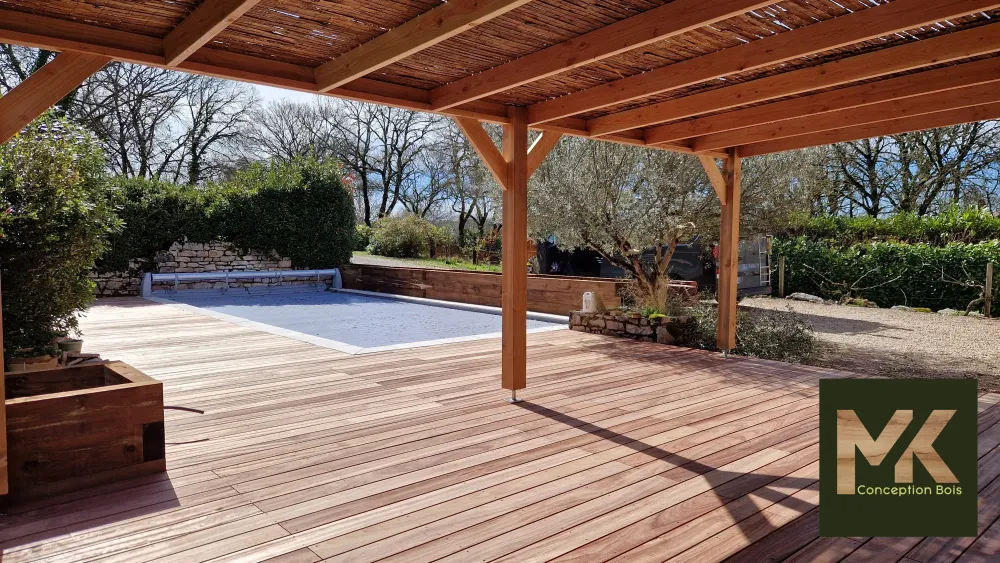 pergola bois loubressac